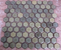 Groen grote mat zeskant 3.6 cm